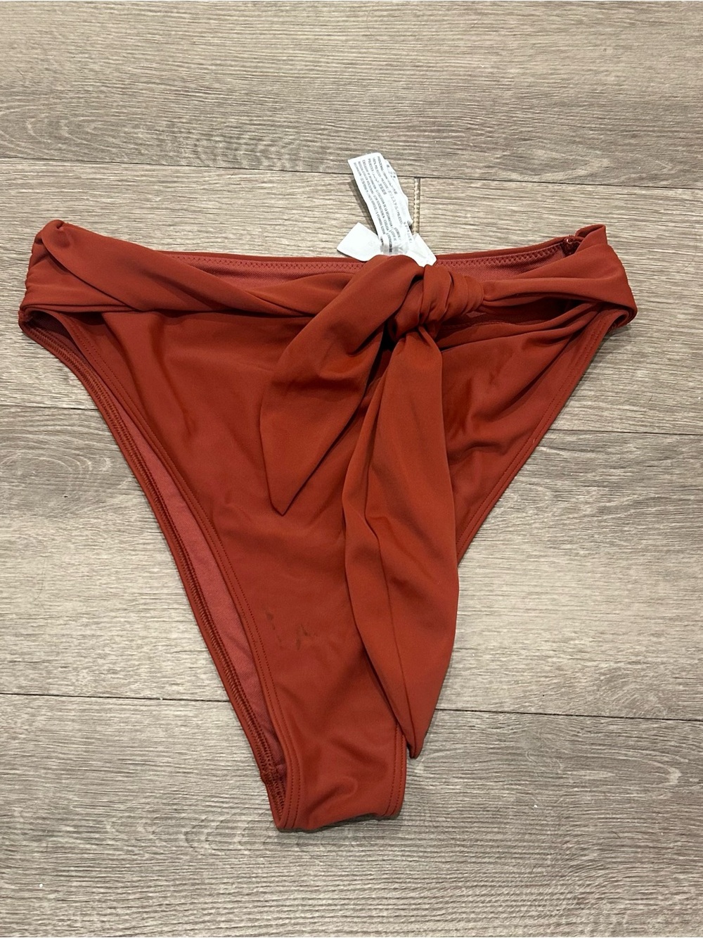 Abercrombie & Fitch High Waist Rust Bikini Bottom with Side Tie